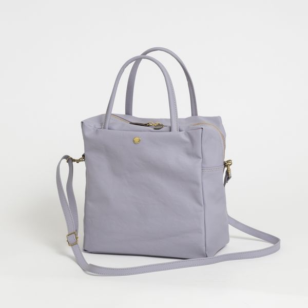 【えにょにょん】グレージュ バッグ 2way Neutral Gray/2way ショルダーバッグ ジェーン -軽くて丈夫、雨の日も